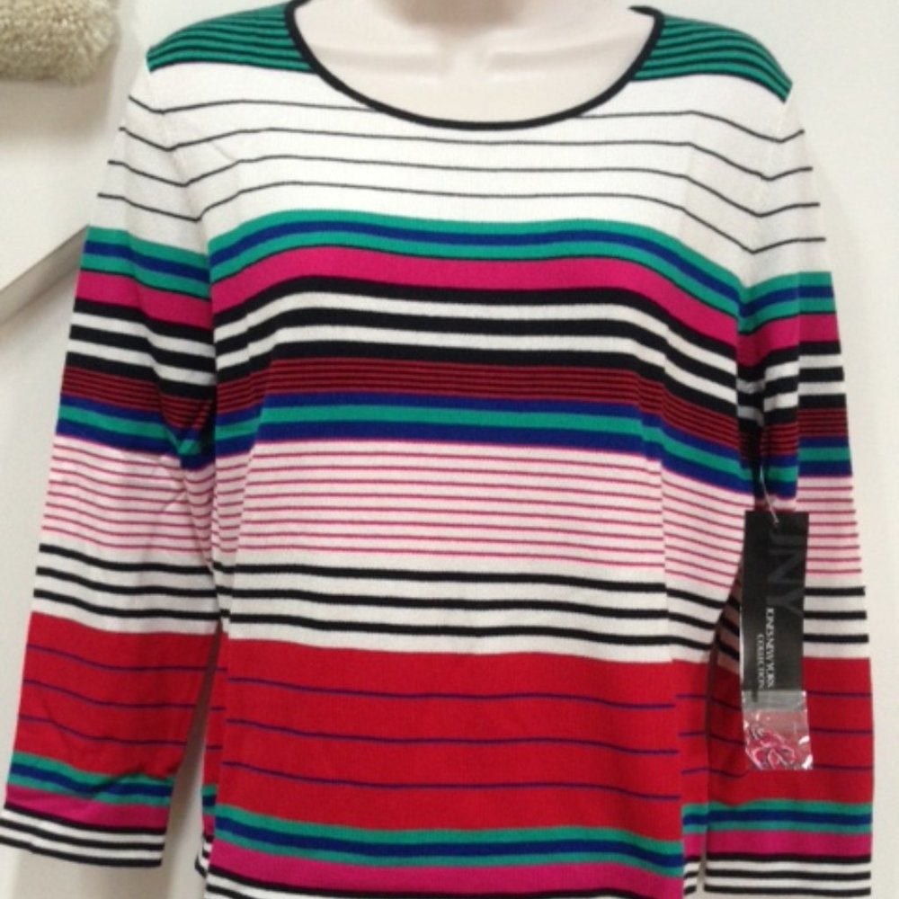 JONES NEW YORK Sweater Size L, 66% Rayon, 34% Nylon